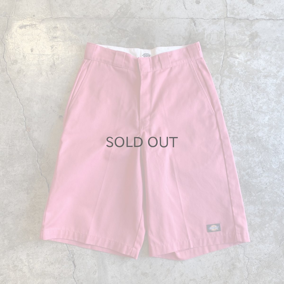 画像1: 【Dickies】PINK COLOR DESIGN WORK HALF PANTS / W30 (1)