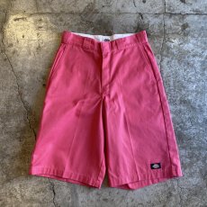 画像1: 【Dickies】PINK COLOR DESIGN WORK HALF PANTS / W30 (1)