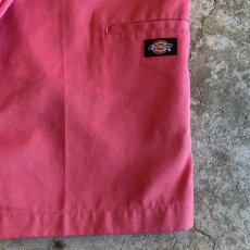 画像11: 【Dickies】PINK COLOR DESIGN WORK HALF PANTS / W30 (11)