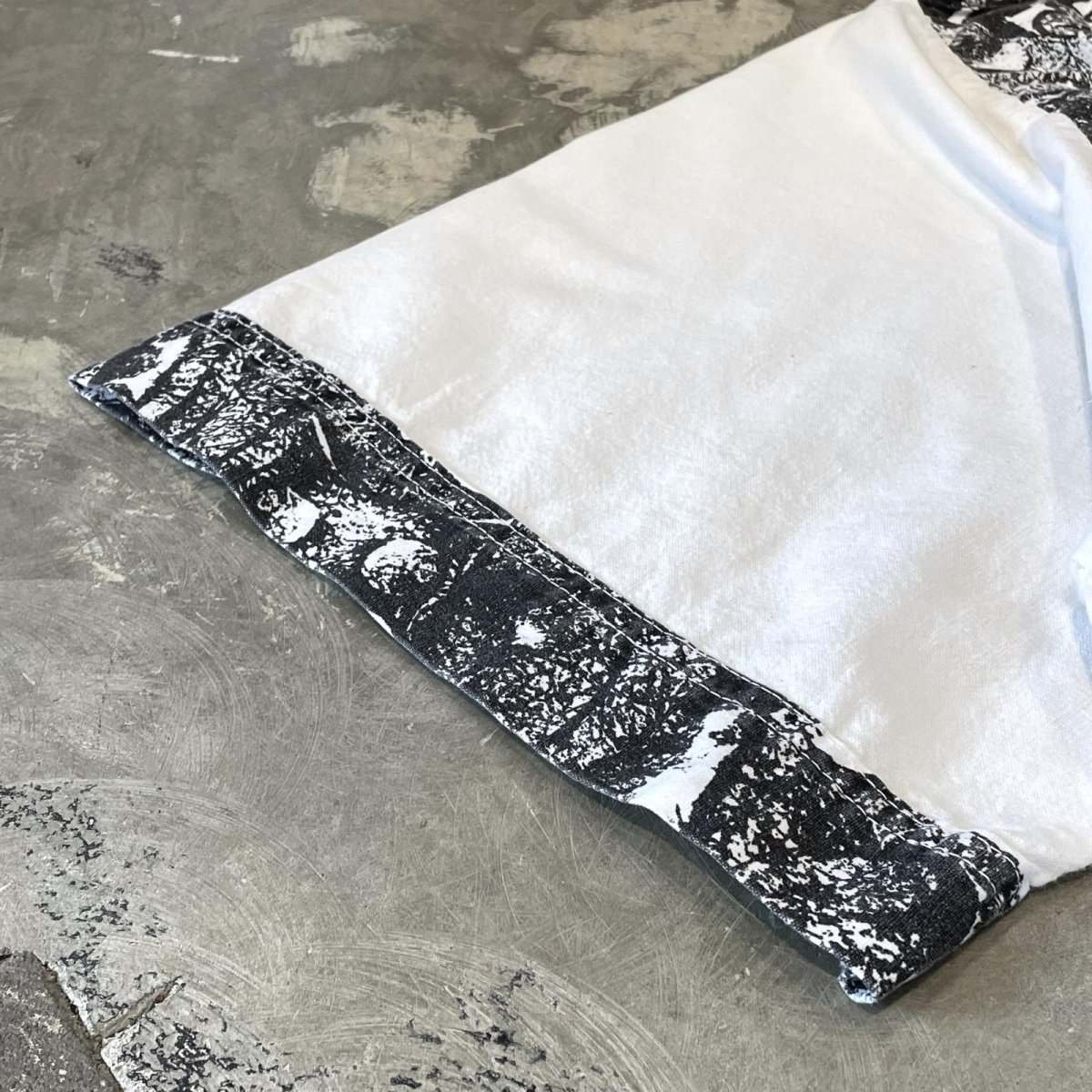 画像7: PATTERN SWITCHED LACE UP S/S TOPS / Mens XL (7)