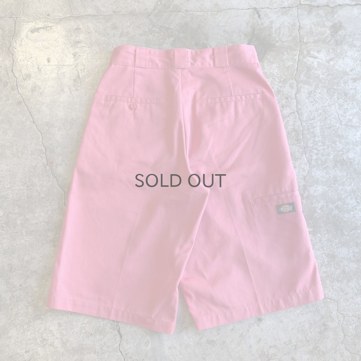 画像2: 【Dickies】PINK COLOR DESIGN WORK HALF PANTS / W30 (2)