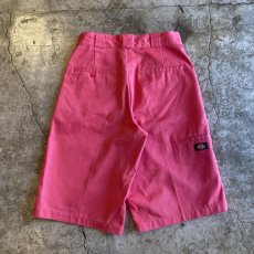 画像2: 【Dickies】PINK COLOR DESIGN WORK HALF PANTS / W30 (2)