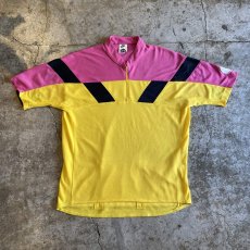 画像1: 80's【NIKE】COLOR HALF ZIP CYCLING S/S TEE / Ladies L (1)