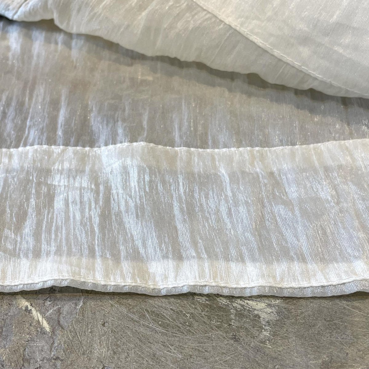 画像8: CHINA BUTTON STAND COLLAR SHEER L/S SHIRT / Mens L (8)