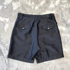 画像2: BLACK COLOR WESTERN HALF SLACKS / W31 (2)