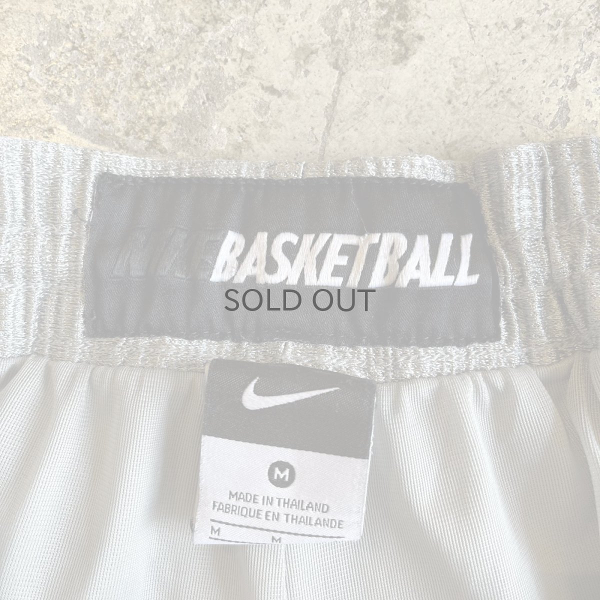 画像11: 【NIKE】SILVER COLOR BASKETBALL SPORTS HALF PANTS / ~W34(M) (11)
