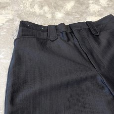 画像3: BLACK COLOR WESTERN HALF SLACKS / W31 (3)