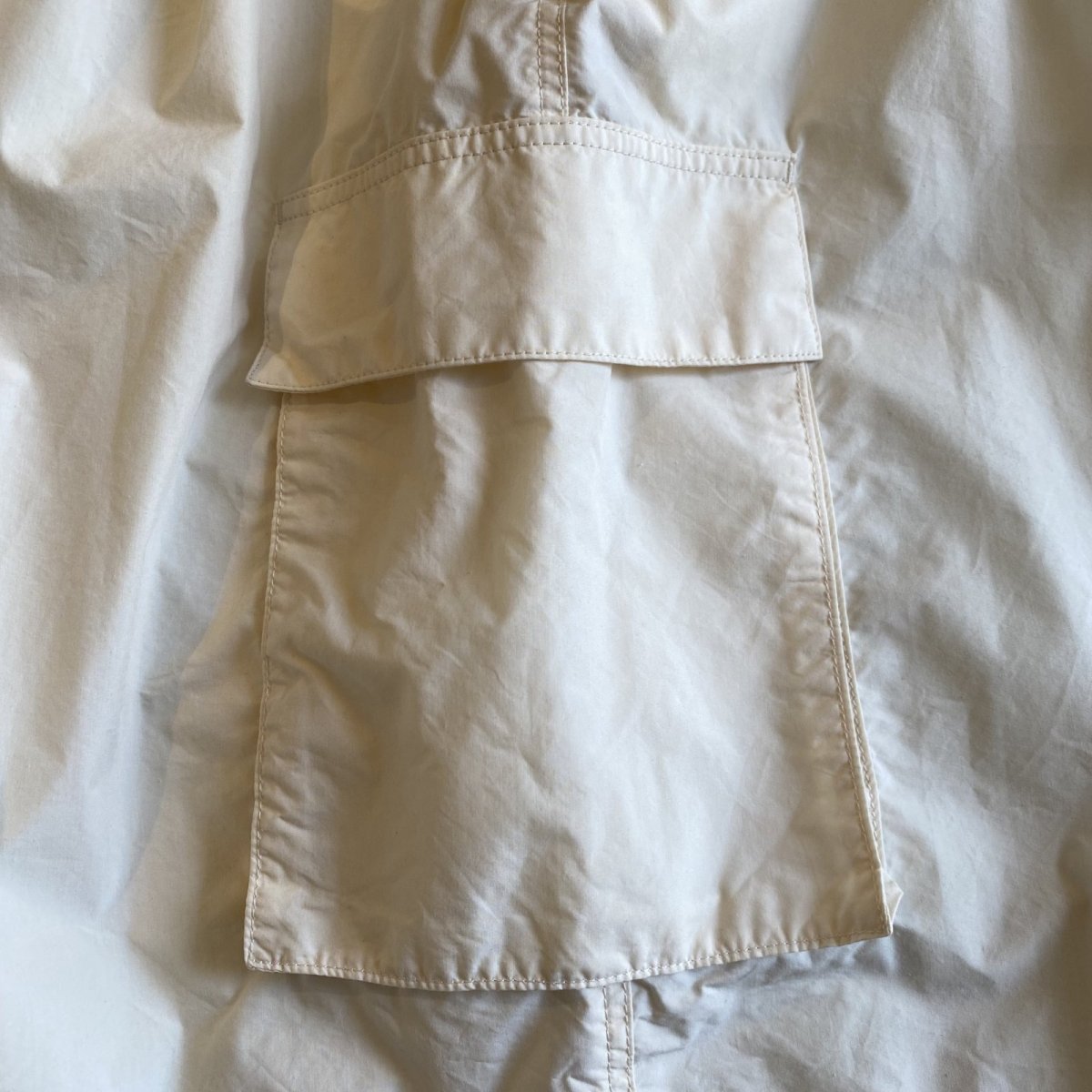 画像7: BACK SLIT NYLON CARGO DESIGN SKIRT / FREE~W30 (7)