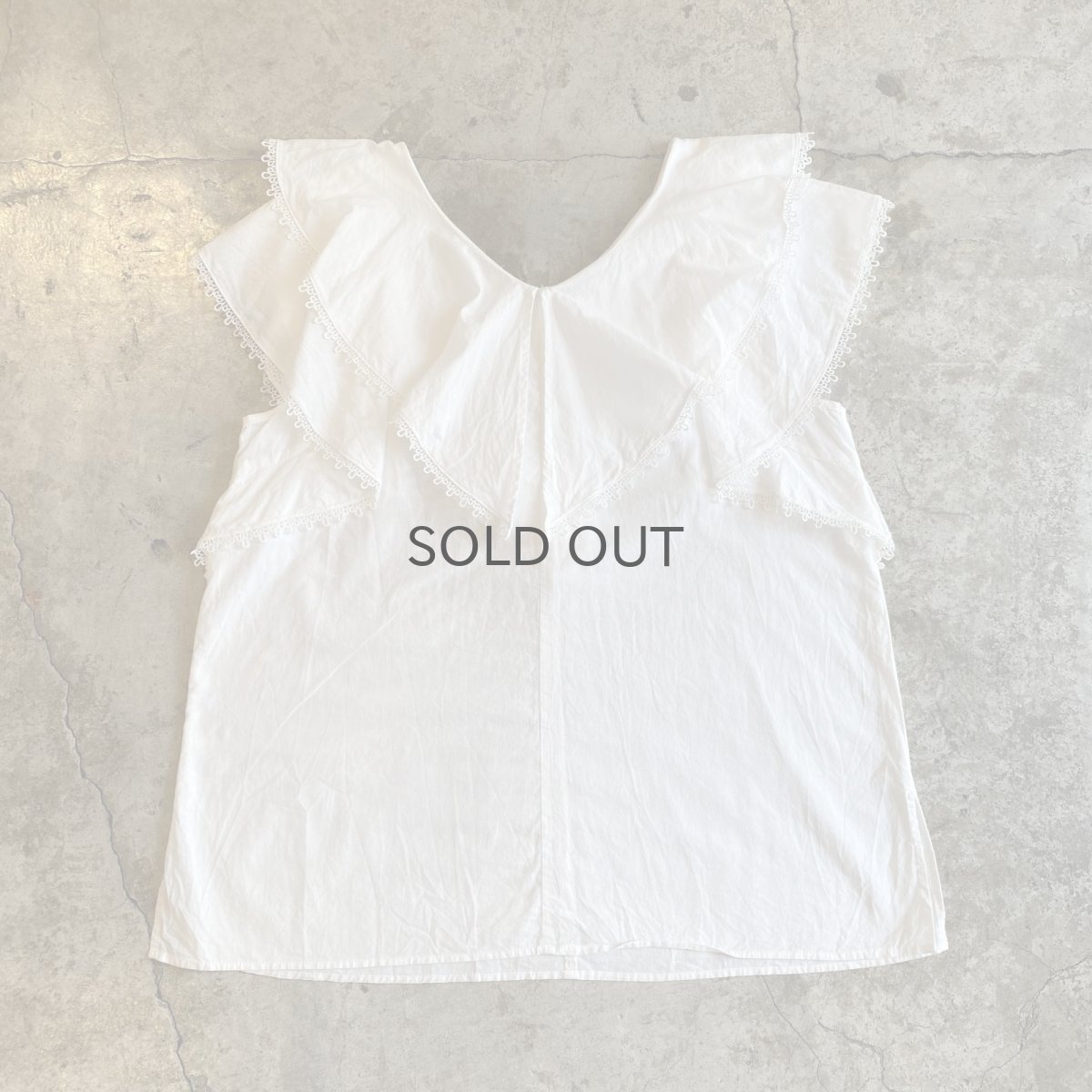 画像2: TIERED FRILL DESIGN N/S SHIRT TOPS / Ladies M (2)