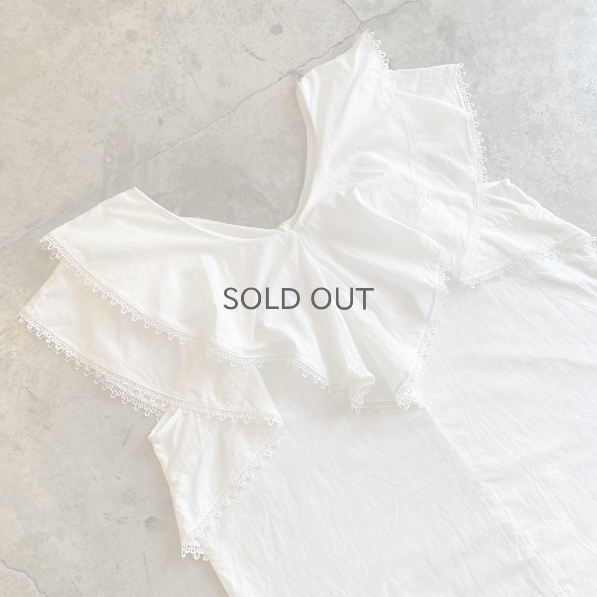 画像3: TIERED FRILL DESIGN N/S SHIRT TOPS / Ladies M (3)