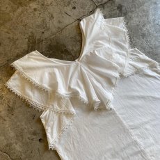 画像3: TIERED FRILL DESIGN N/S SHIRT TOPS / Ladies M (3)
