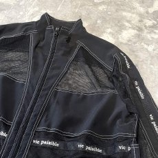 画像4: MESH SWITCHED HI-NECK ZIP UP JACKET / Mens L (4)