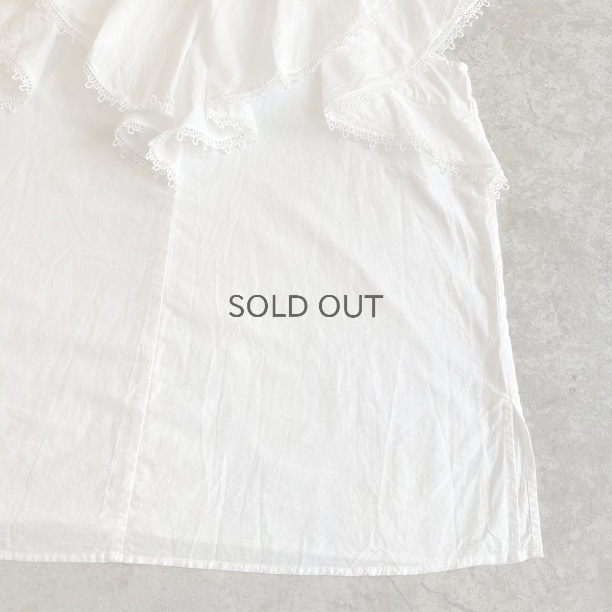 画像5: TIERED FRILL DESIGN N/S SHIRT TOPS / Ladies M (5)