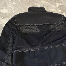 画像9: MESH SWITCHED HI-NECK ZIP UP JACKET / Mens L (9)