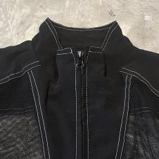 画像11: MESH SWITCHED HI-NECK ZIP UP JACKET / Mens L (11)
