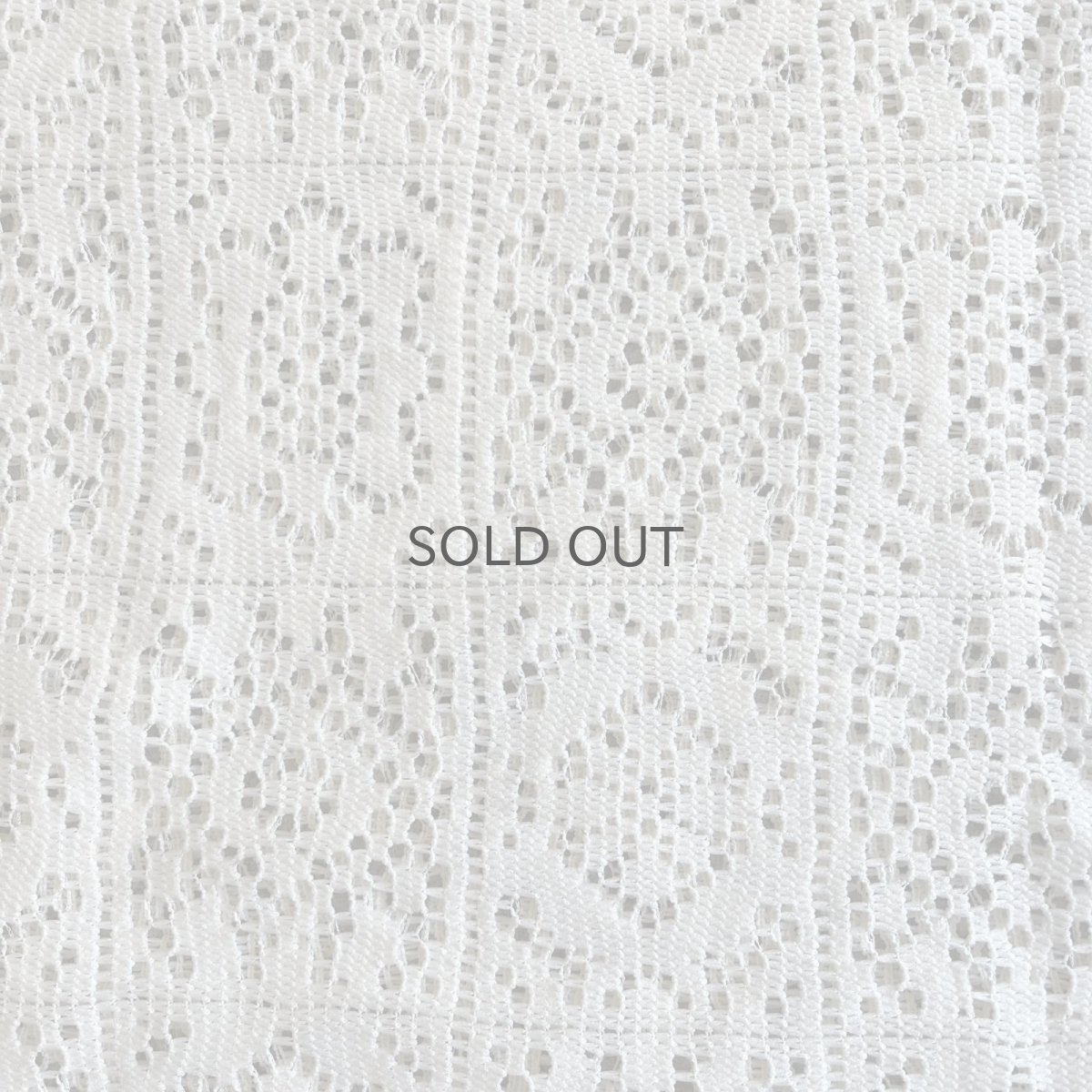 画像12: PUNCHING LACE PATCHWORK DESIGN HALF ZIP UP S/S POLO TOPS / Ladies L (12)