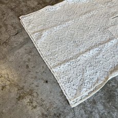 画像4: PUNCHING LACE PATCHWORK DESIGN HALF ZIP UP S/S POLO TOPS / Ladies L (4)