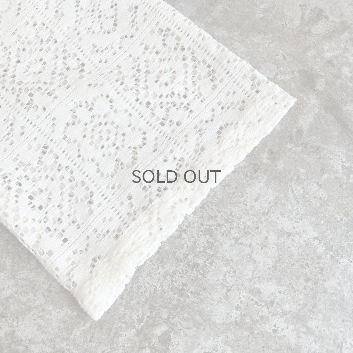 画像6: PUNCHING LACE PATCHWORK DESIGN HALF ZIP UP S/S POLO TOPS / Ladies L (6)