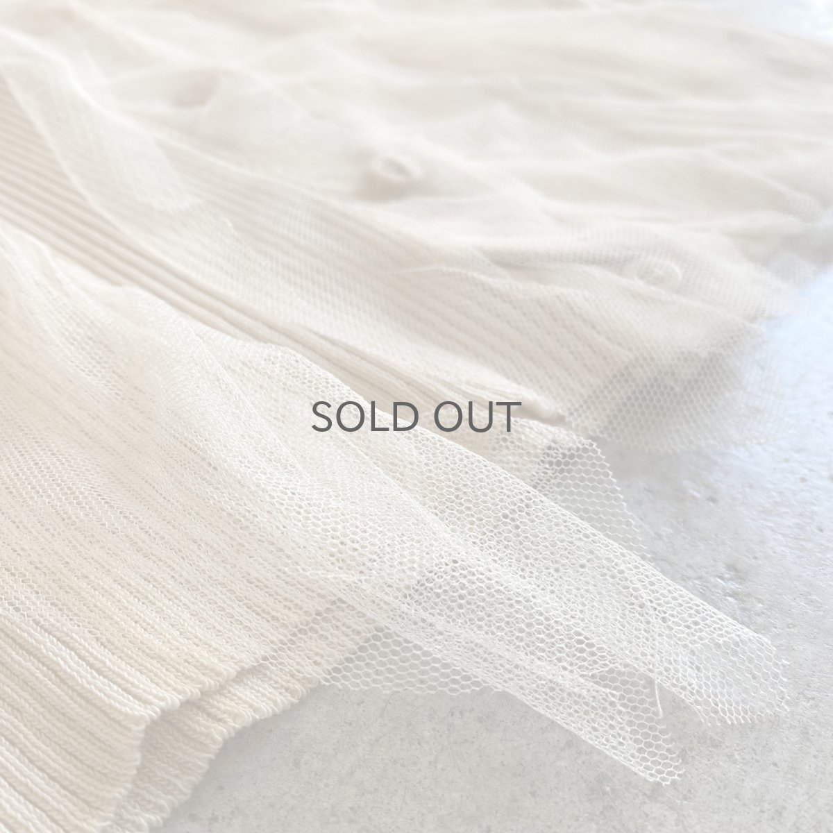 画像11: DECORATION FRILL DESIGN TULLE N/S VEST / Ladies S (11)