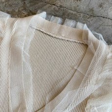 画像9: DECORATION FRILL DESIGN TULLE N/S VEST / Ladies S (9)
