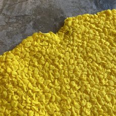画像9: YELLOW COLOR EMBOSS POPCORN DESIGN S/S TOPS / Ladies S~M (9)