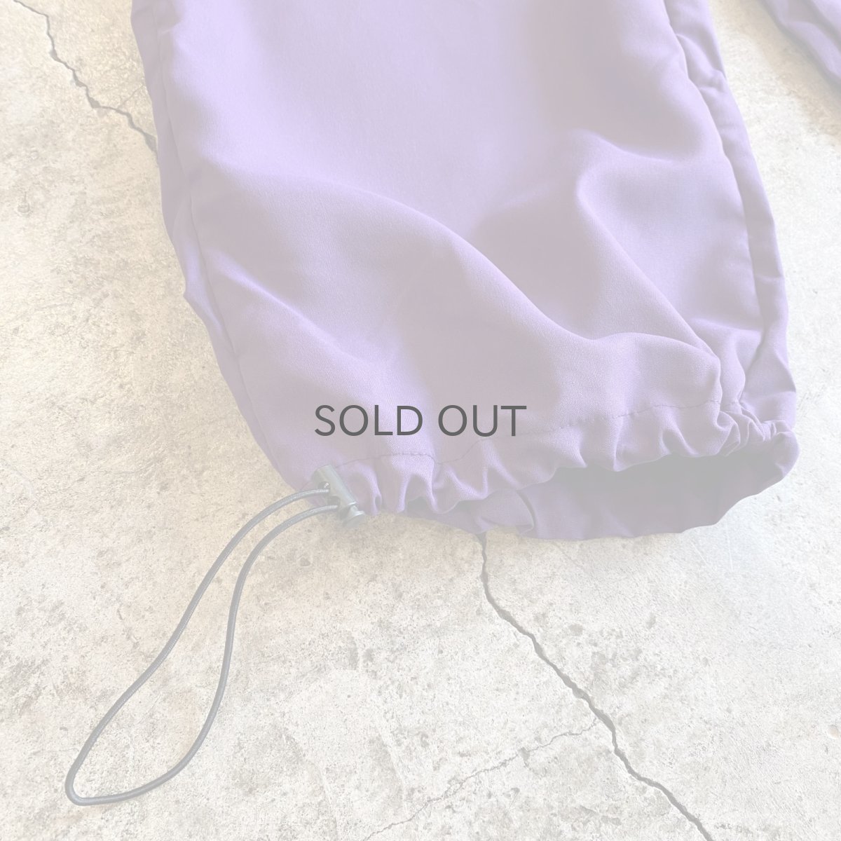 画像6: DRAW CORD PURPLE COLOR DESIGN CARGO PANTS / FREE~W37 (6)