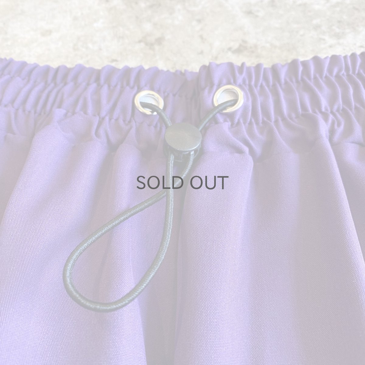 画像4: DRAW CORD PURPLE COLOR DESIGN CARGO PANTS / FREE~W37 (4)