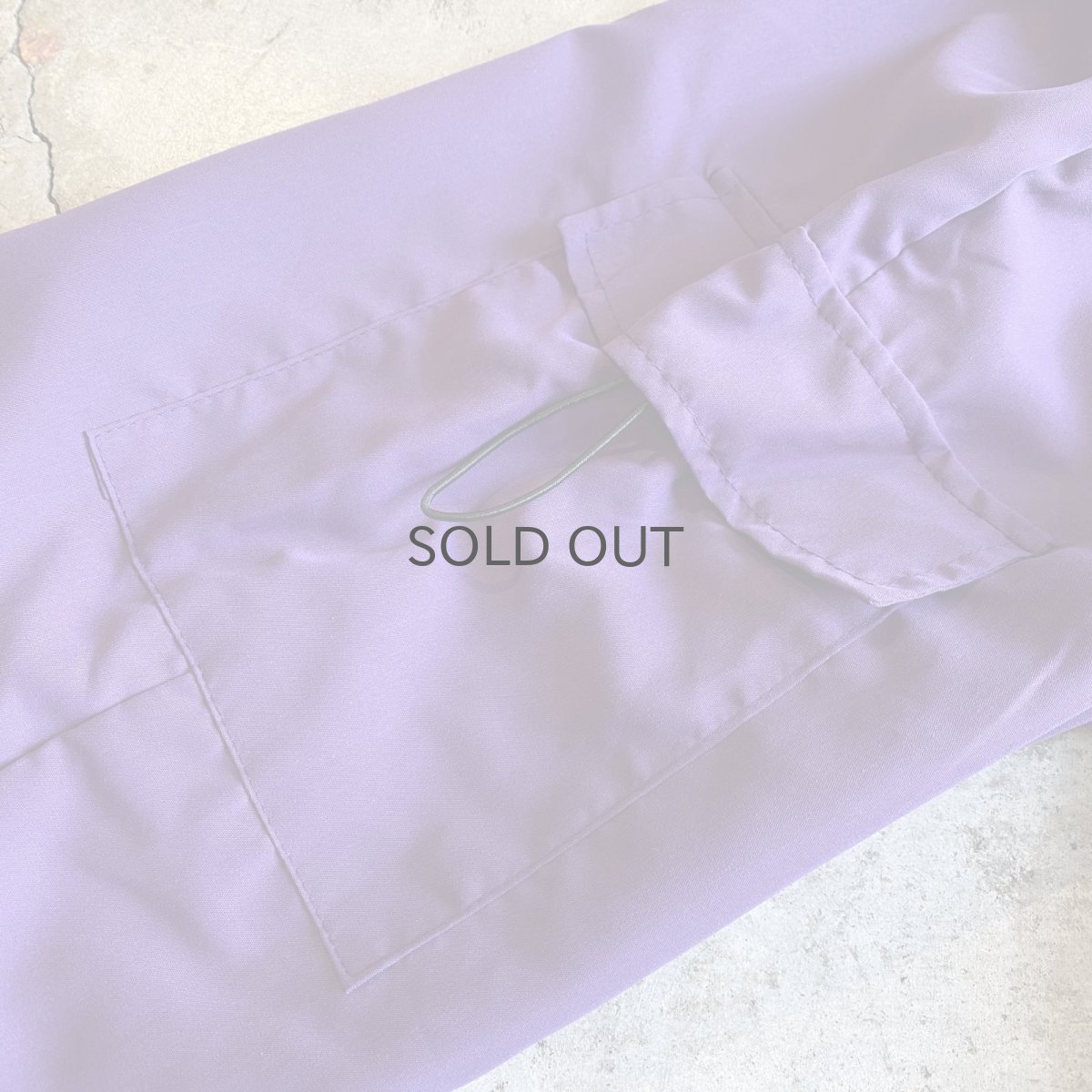 画像8: DRAW CORD PURPLE COLOR DESIGN CARGO PANTS / FREE~W37 (8)