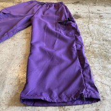画像9: DRAW CORD PURPLE COLOR DESIGN CARGO PANTS / FREE~W37 (9)