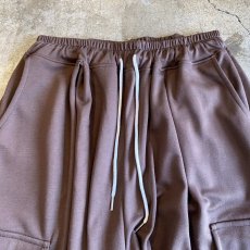 画像6: 【WONDERGROUND】KNEE TUCK KNEE CARGO WIDE SWEAT PANTS / OS (6)