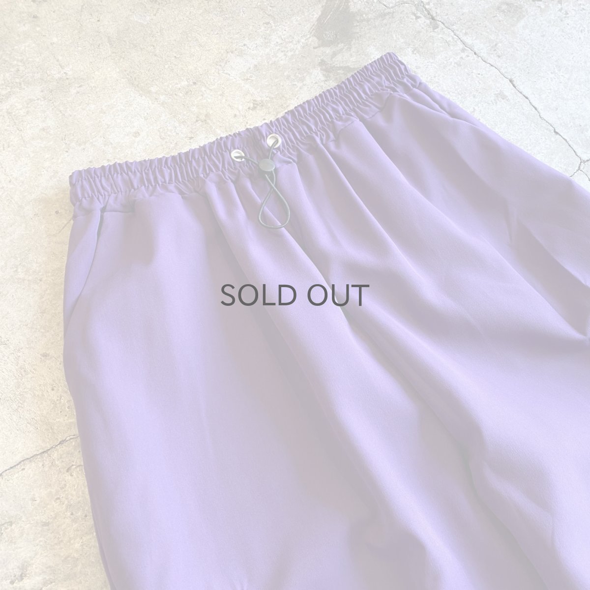 画像3: DRAW CORD PURPLE COLOR DESIGN CARGO PANTS / FREE~W37 (3)