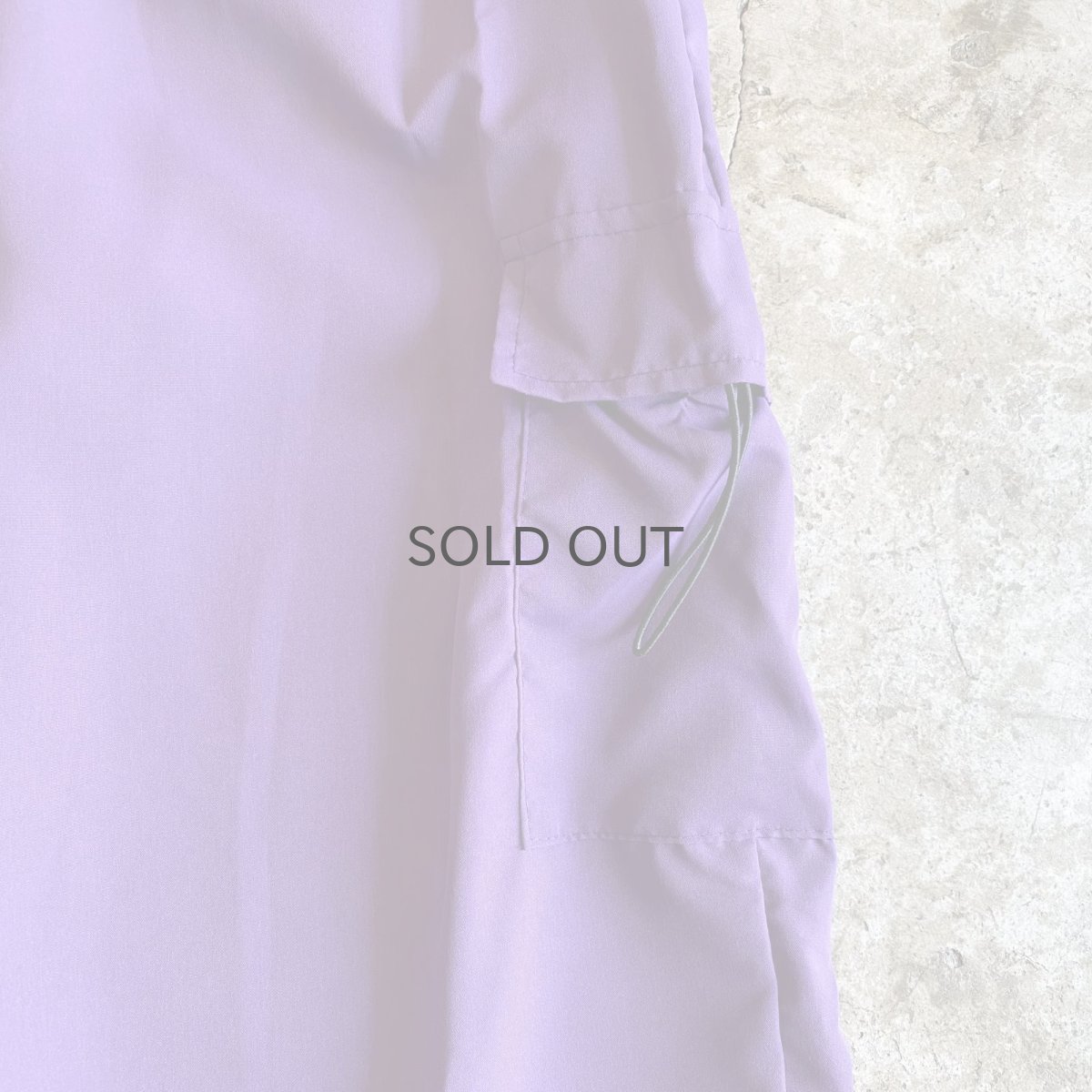 画像5: DRAW CORD PURPLE COLOR DESIGN CARGO PANTS / FREE~W37 (5)