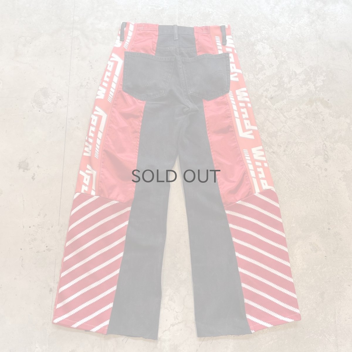 画像2: 【Wiz&Witch】"UNITED" MOTO-X WIDE DENIM PANTS / OS (2)