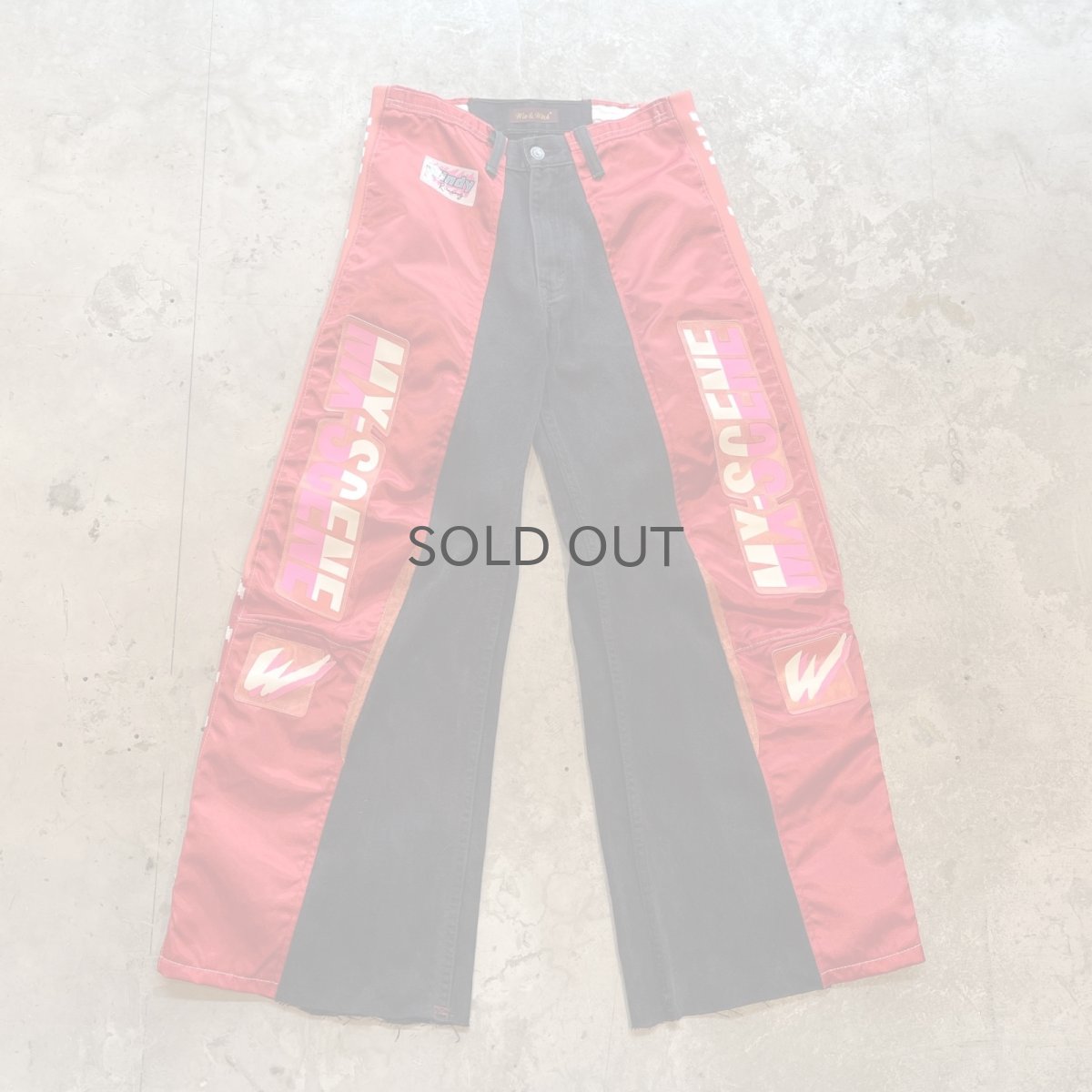 画像1: 【Wiz&Witch】"UNITED" MOTO-X WIDE DENIM PANTS / OS (1)