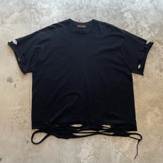 画像1: 【Wiz&Witch】"DIRTY BEAUTIFUL" DAMAGE ART TEE / BLACK / OS (1)