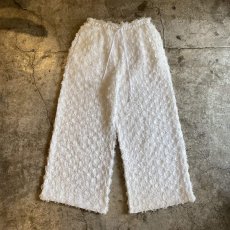 画像1: SHAGGY FRINGE ALL OVER PATTERN DESIGN WIDE PANTS / FREE (1)