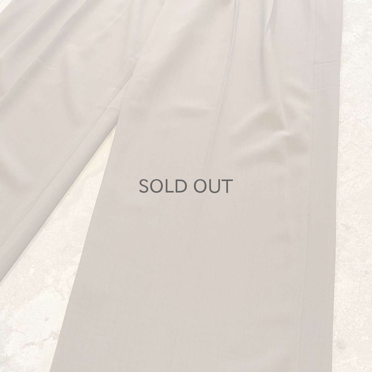 画像6: 【WONDERGROUND】2TUCK WIDE SILHOUETTE BELTED SLACKS / BROWN / OS (6)