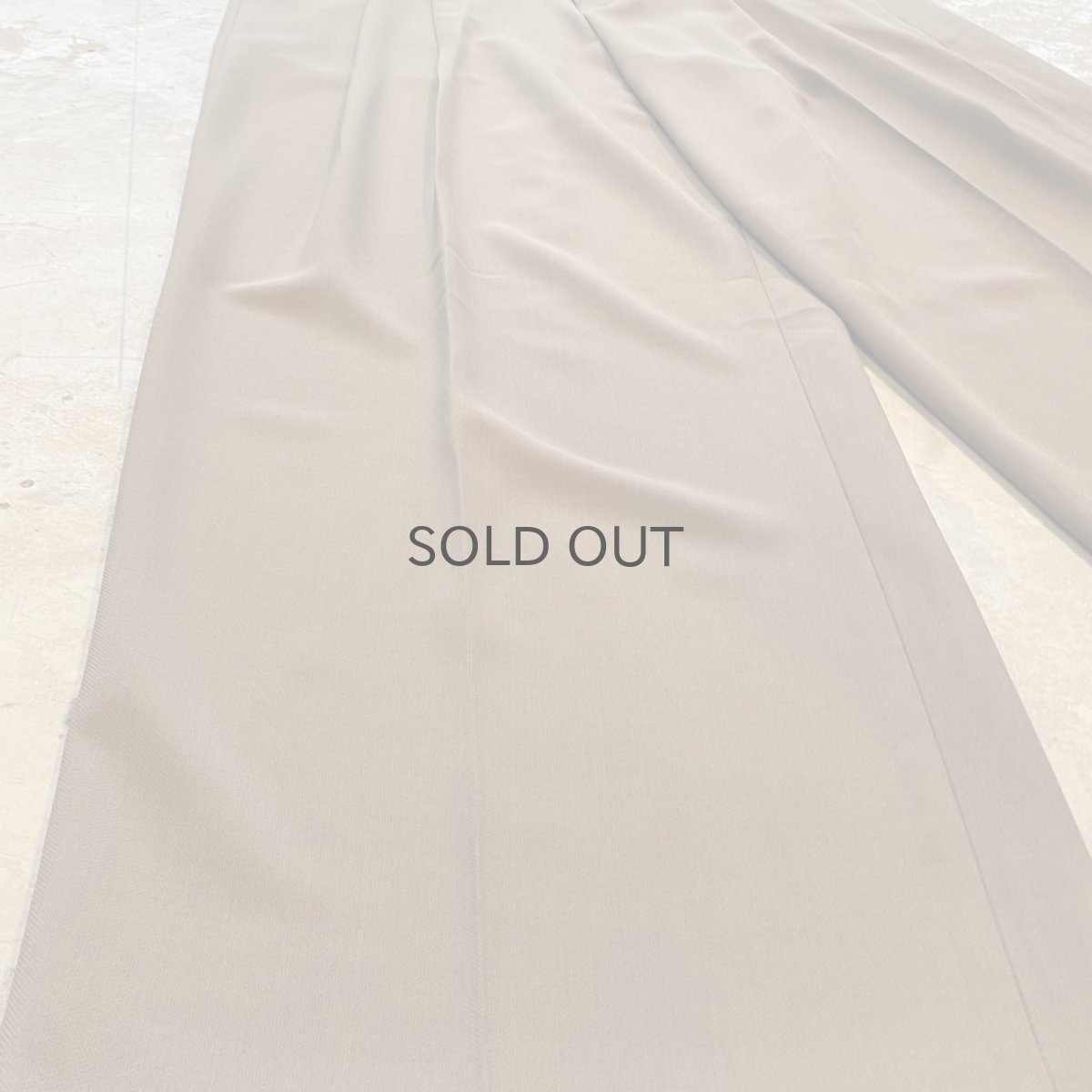 画像7: 【WONDERGROUND】2TUCK WIDE SILHOUETTE BELTED SLACKS / BROWN / OS (7)