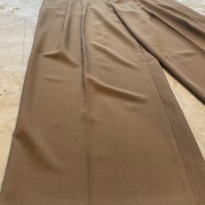 画像7: 【WONDERGROUND】2TUCK WIDE SILHOUETTE SLACKS / BROWN / OS (7)