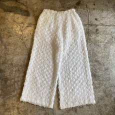 画像2: SHAGGY FRINGE ALL OVER PATTERN DESIGN WIDE PANTS / FREE (2)