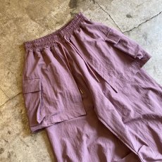 画像3: 【WONDERGROUND】LAYERED COLOR APRON PANTS / PURPLE / OS (3)