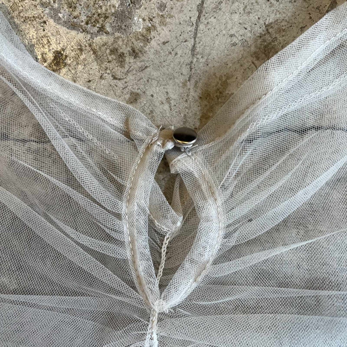 画像11: GATHER DESIGN TULLE SHEER S/S TOPS / Ladies M (11)