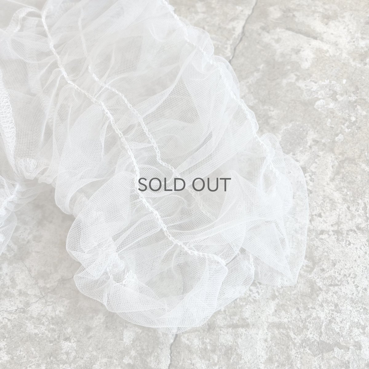 画像5: GATHER DESIGN TULLE SHEER S/S TOPS / Ladies M (5)