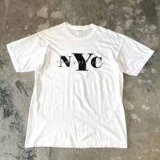 画像1: FRONT "NYC" NEW YORK CITY PRINTED S/S TEE / Mens L (1)
