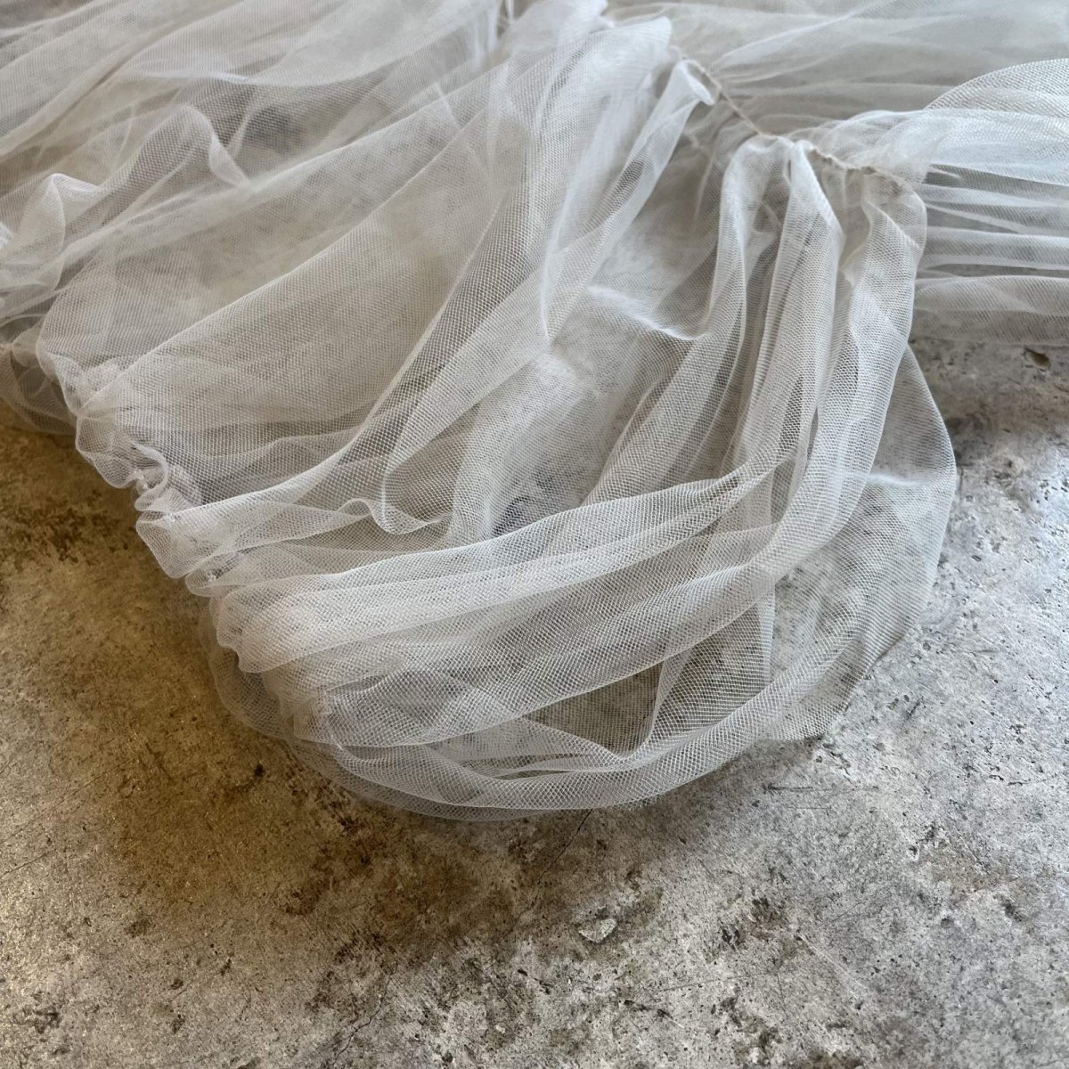 画像3: GATHER DESIGN TULLE SHEER S/S TOPS / Ladies M (3)