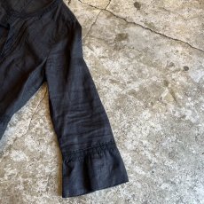 画像7: FRONT DOUBLE LACE RIBBON DESIGN LINEN SHROT JACKET / Ladies S (7)