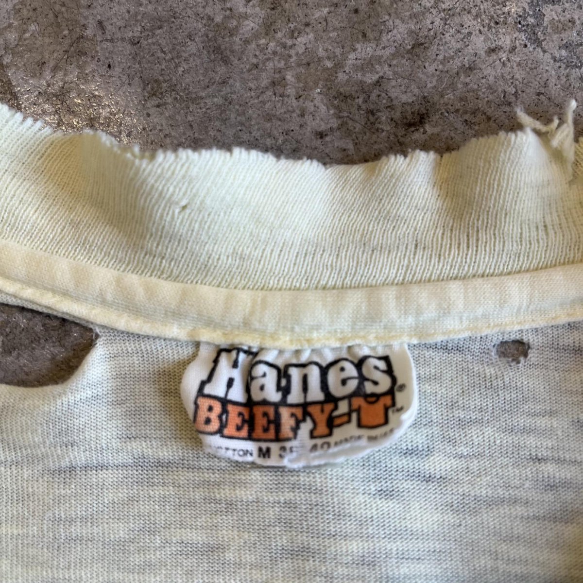 画像14: 70's BOTH SIDES COMPANY PRINTED DAMAGE DESIGN COLOR S/S TEE / Ladies M(38~40) / MADE IN USA (14)