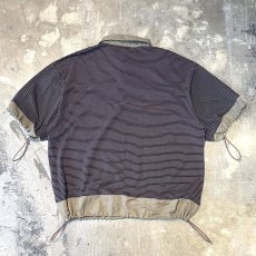 画像4: 【WONDERGROUND】BORDER PATTERN HSL BUTTON DRAW CODE S/S SHIRT / OS (4)