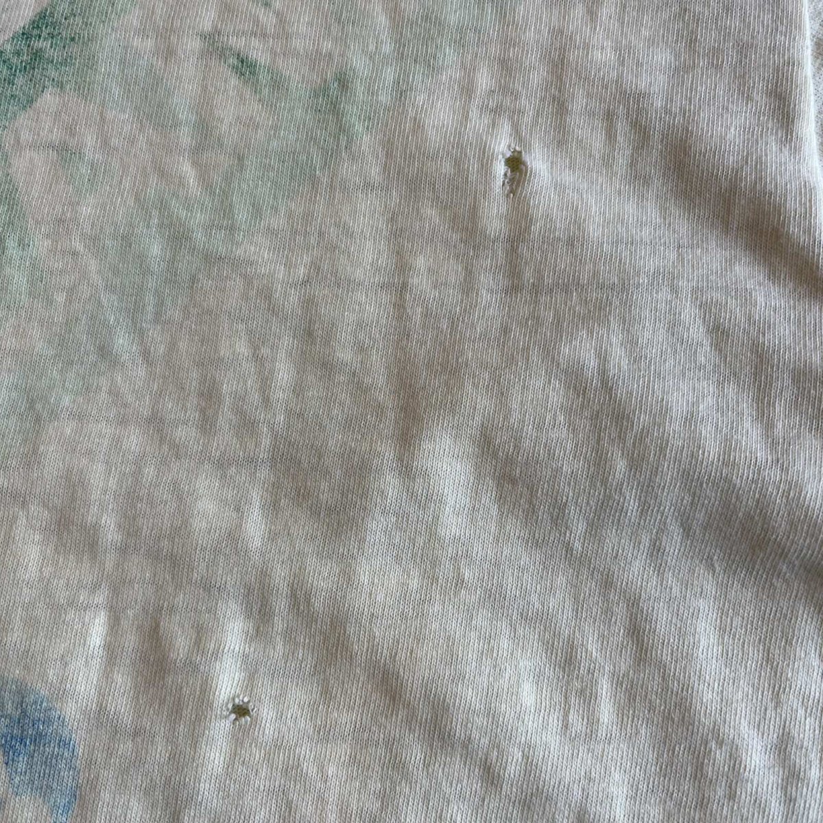 画像12: 70's BOTH SIDES COMPANY PRINTED DAMAGE DESIGN COLOR S/S TEE / Ladies M(38~40) / MADE IN USA (12)