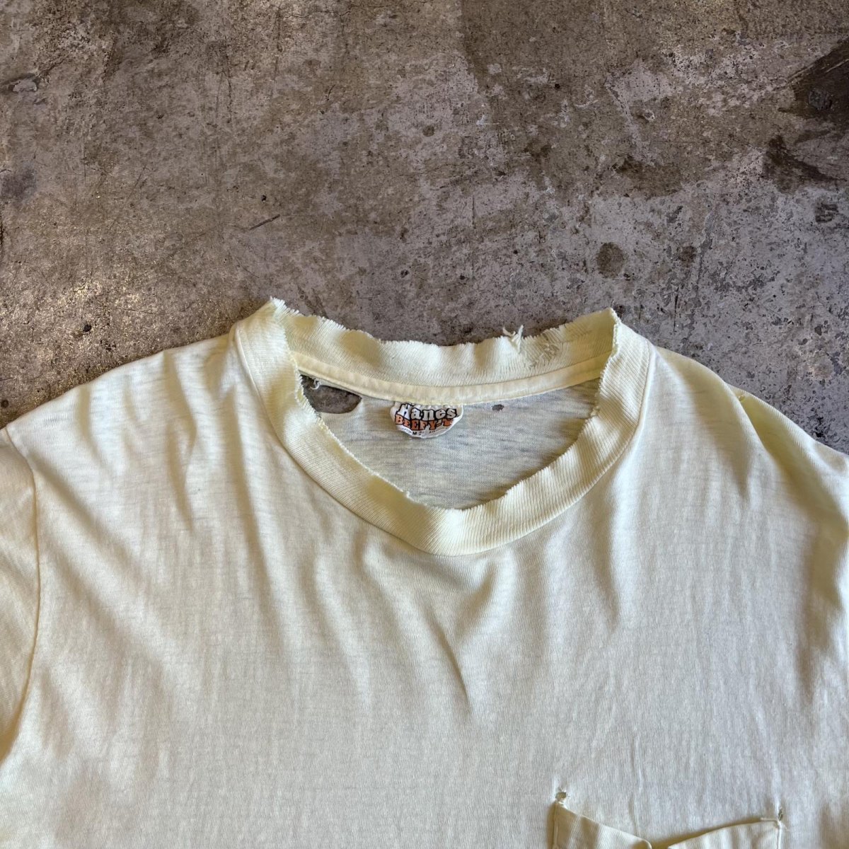 画像6: 70's BOTH SIDES COMPANY PRINTED DAMAGE DESIGN COLOR S/S TEE / Ladies M(38~40) / MADE IN USA (6)